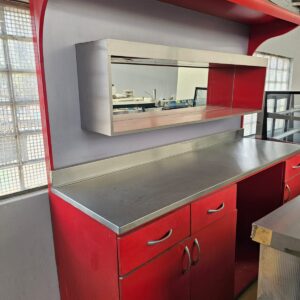 MUEBLE COCINA-BAR ROJO 2MX2MX68CM