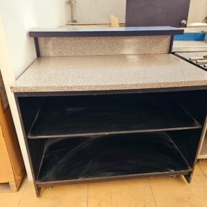 MUEBLE COCINA-BAR NEGRO 2 COMPARTIMENTOS 85CMX120X115